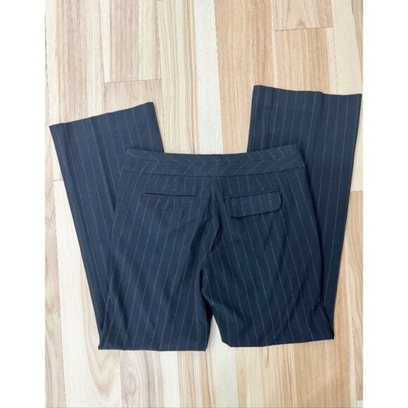Old Navy Pinstripe Dress Pants Black 4 - Picture 3 of 4